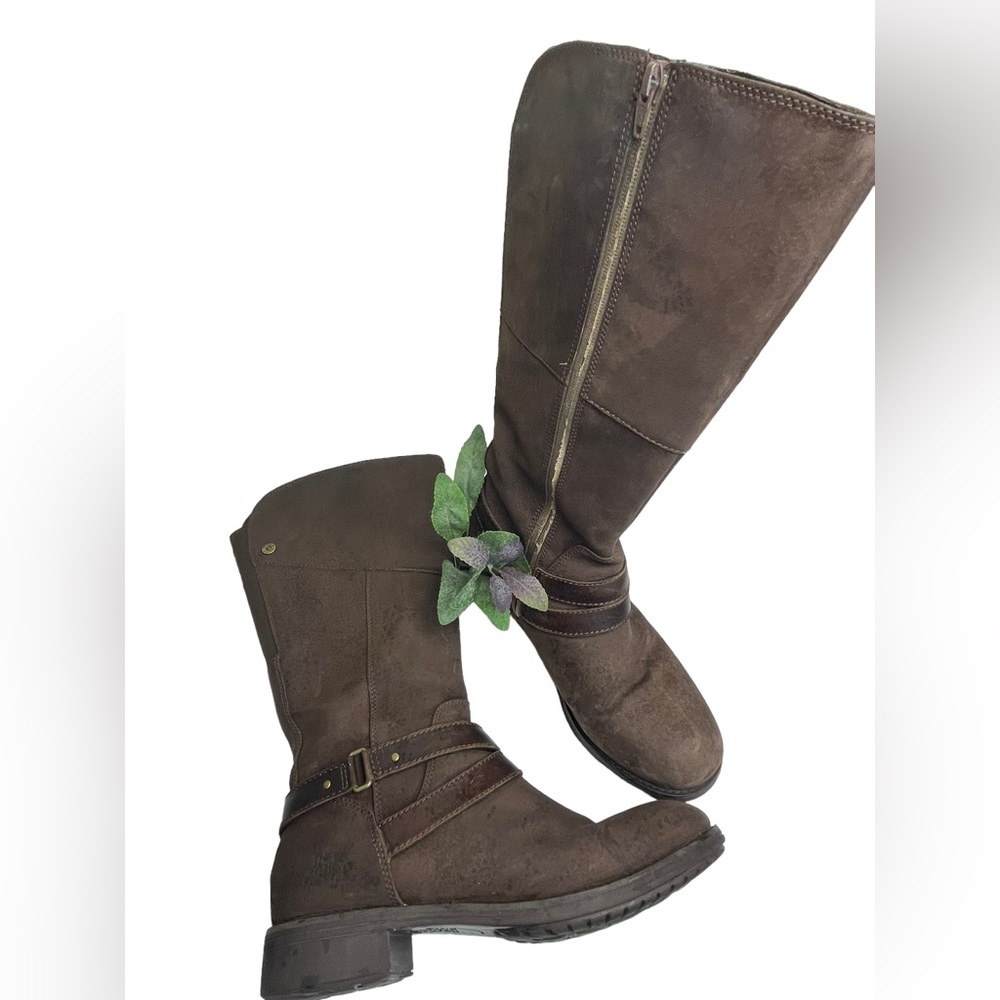 The North Face Wmn Tall Bridgeton Boots BRN Suede/Leather Primaloft 200gm Sz 9.5
